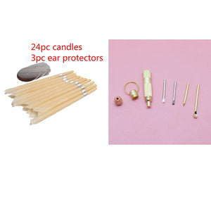 Coning Beewax Natural Ear Candle Ear Healthy Care Ear Treatment Wax Removal Earwax Cleaner