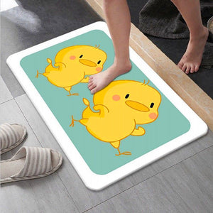 Absorbent Floor Mat Bedroom Cartoon Rug